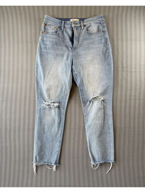 Madewell The High-Rise Slim Boy Jean Light Wash Denim Jeans Size 29